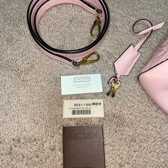 SOLD Louis Vuitton Montaigne Empreinte BB Rose Ballerine - Picture 6 of 9
